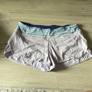 Light purple workout shorts lululemon